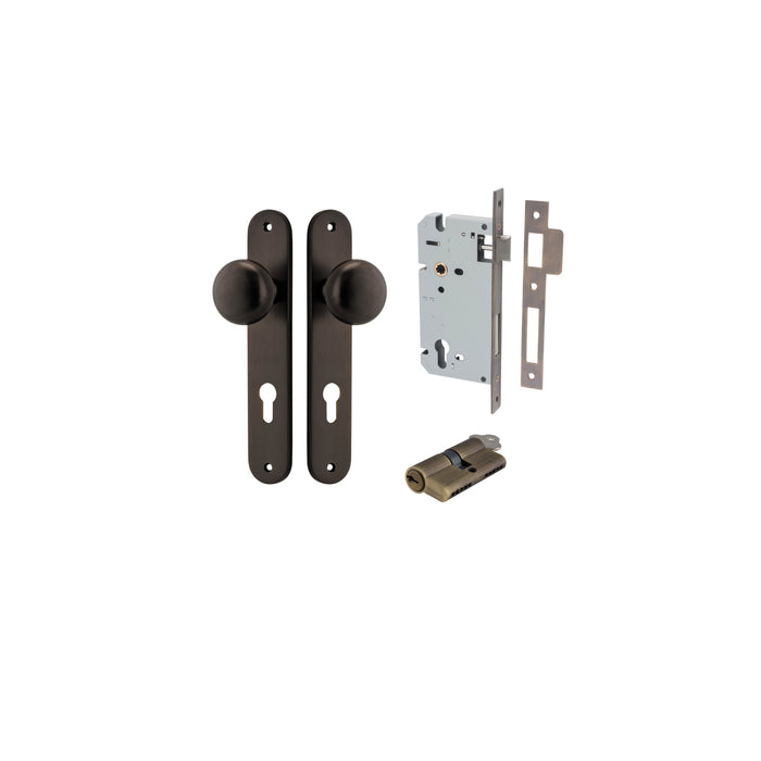 Signature Brass / Key/Key Entrance Kit (Lock & Key Cylinder Included)