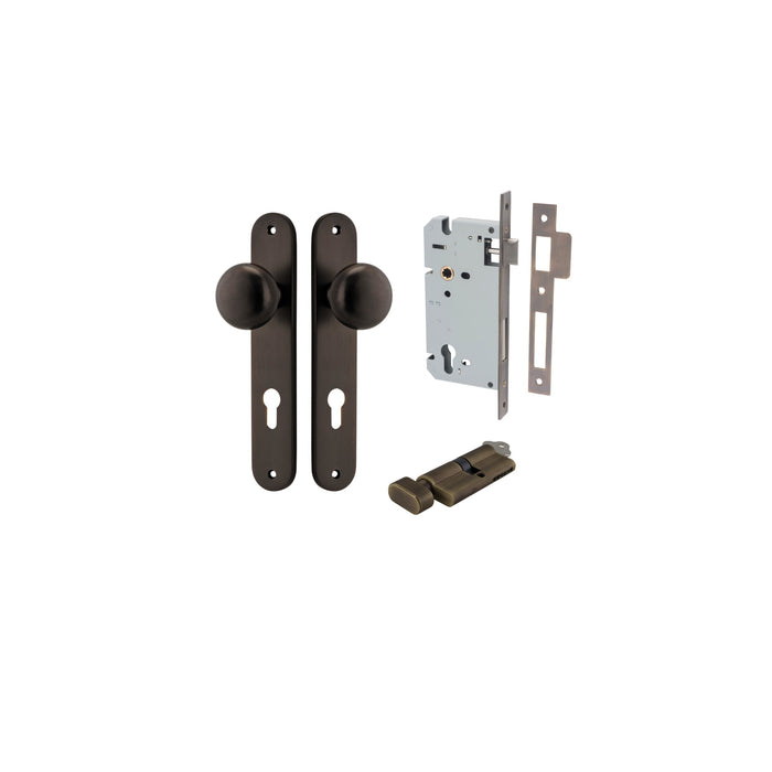 Signature Brass / Key/Turn Entrance Kit (Lock & Key Cylinder Included)