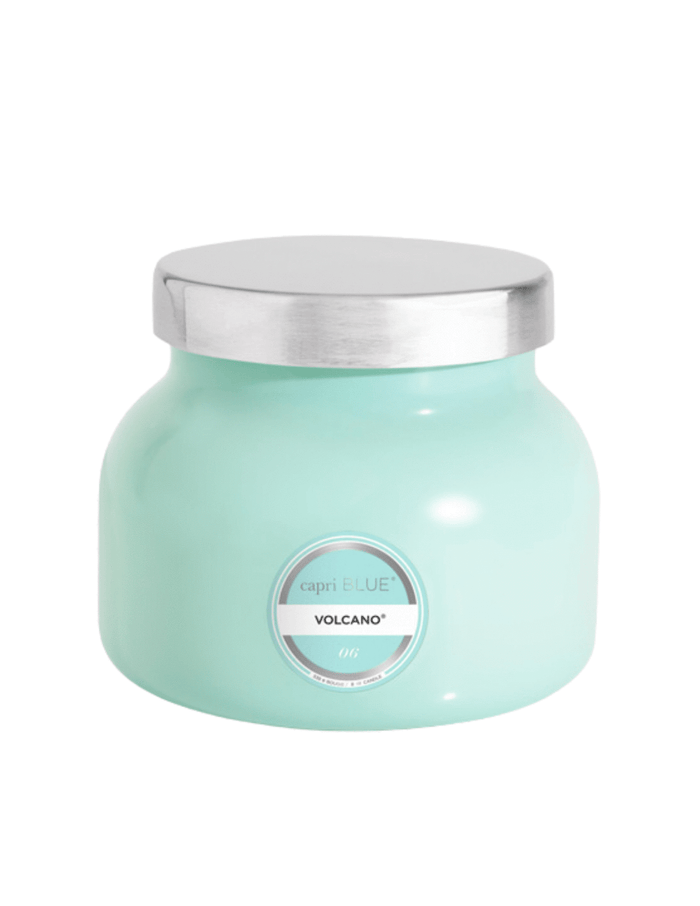 CAPRI BLUE/AQUA JAR/VOLCANO CANDLE/19OZ