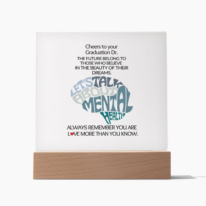 Cheers To Your Graduation Dr.-Square Acrylic Plaque! ❤