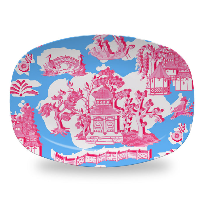 Chinoiserie Blue Platter