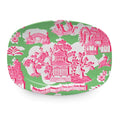 Chinoiserie Green Platter