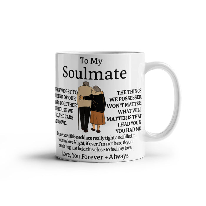 Ceramic Coffee Mug for Soulmate for men and women Romantic gift