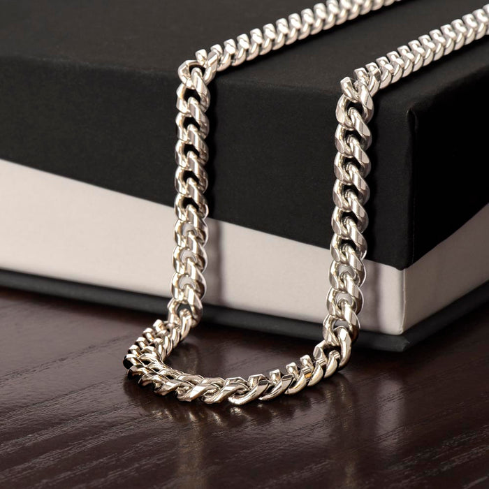 Cuban Chain Necklace for Son - If Fate Whispers - Men's Jewelry Gift