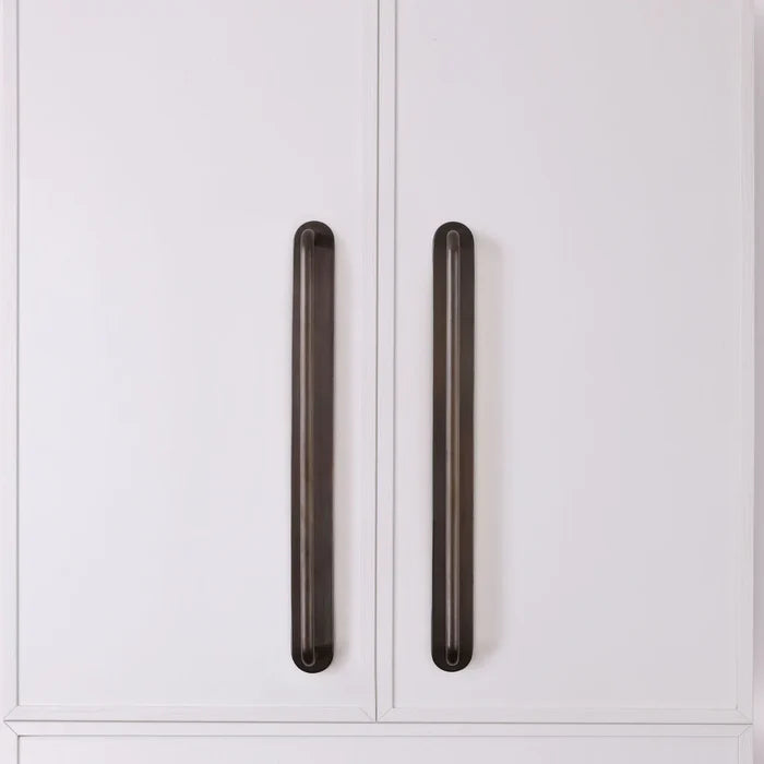 Curved Appliance Pull Backplate - Antique Bronze by Hepburn