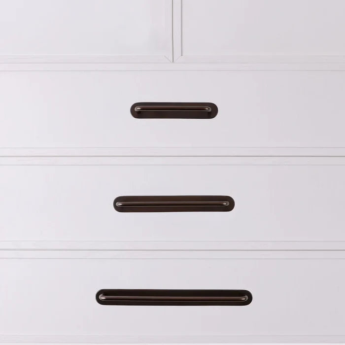 Curved Handle Backplate - Antique Bronze by Hepburn