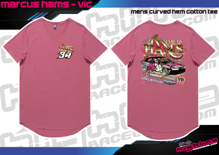 Curved Hem Tee - Marcus Hams