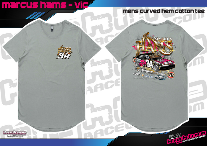 Curved Hem Tee - Marcus Hams