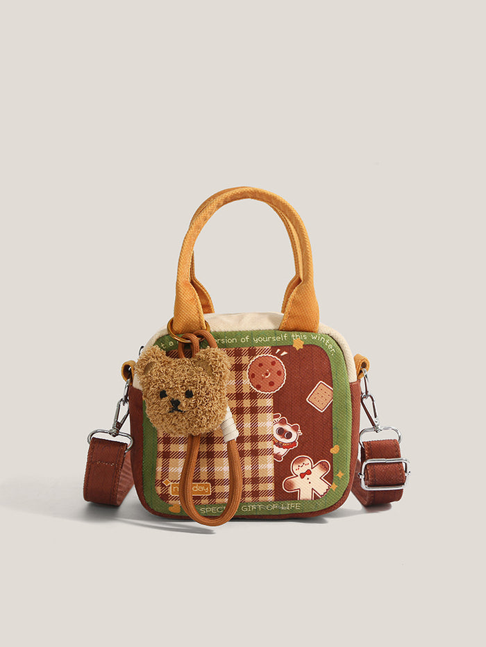 Cute Plaid Mini Square Bag