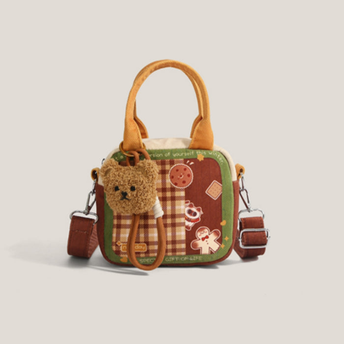 Cute Plaid Mini Square Bag