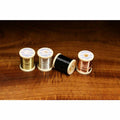 Danville Medium Wire spools in gold, silver, black, and copper for fly tying