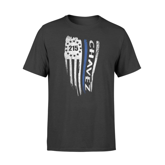 Apparel S / Black Personalized Shirt - Distressed Flag Circle Star - Standard T-shirt
