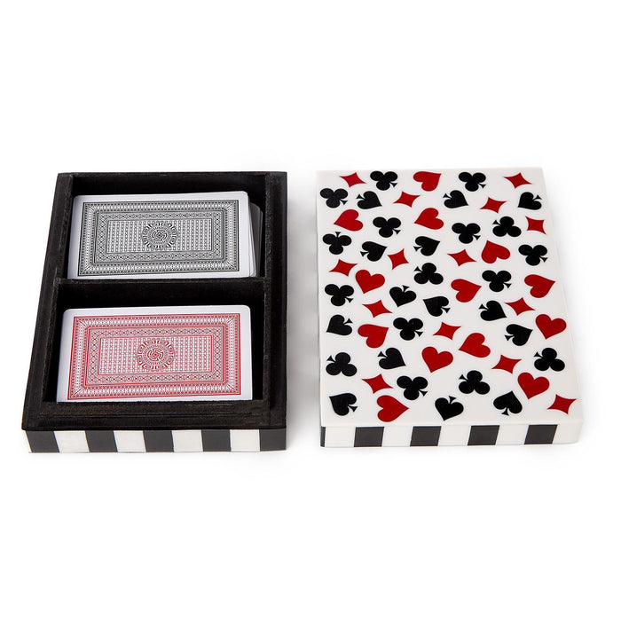 Double Playing Card Set in Handcrafted Box