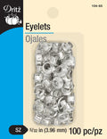 Dritz Eyelets, Size 5/32", 100Ct. Nickel