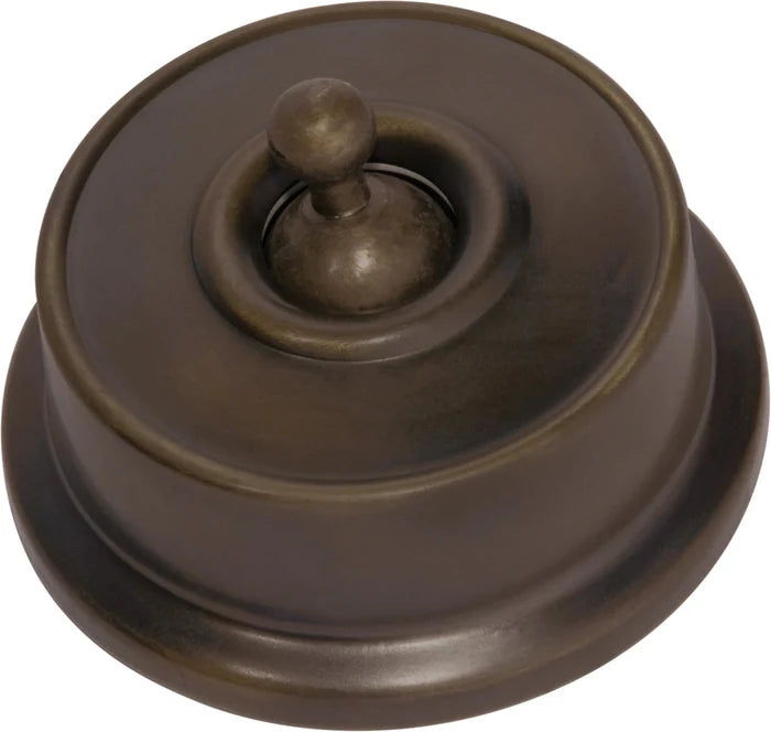 Federation Light Switch - Antique Brass - By Tradco - Entry - Point - 5560 - tradco