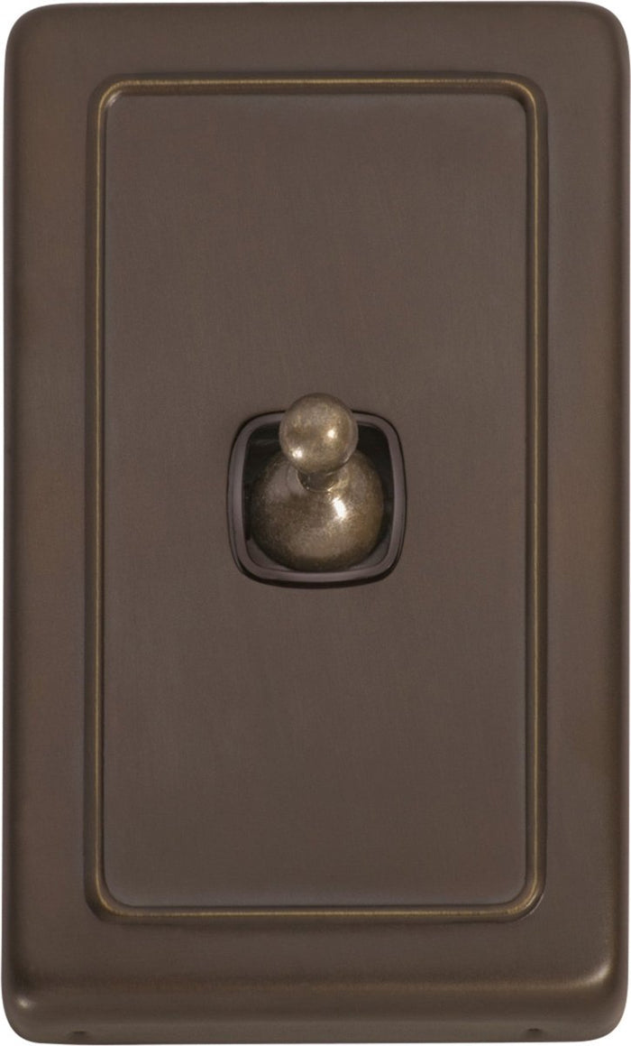 1 Gang H115xW72 / Brown / Antique Brass