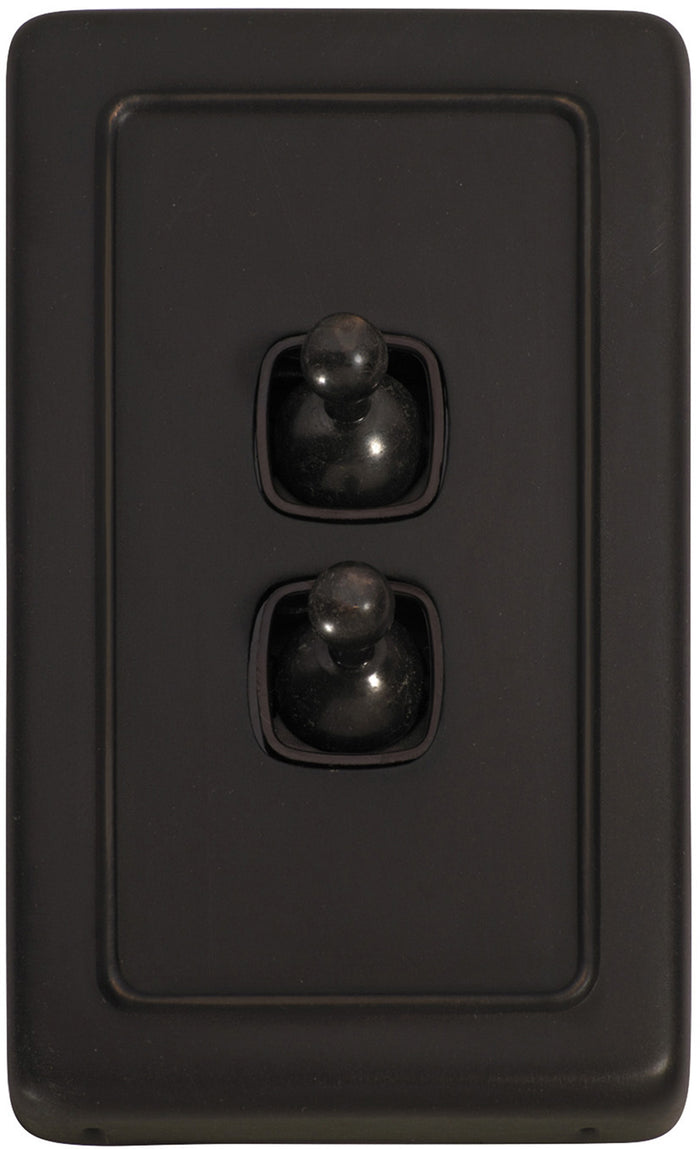 2 Gang H115xW72 / Brown  /Antique Copper