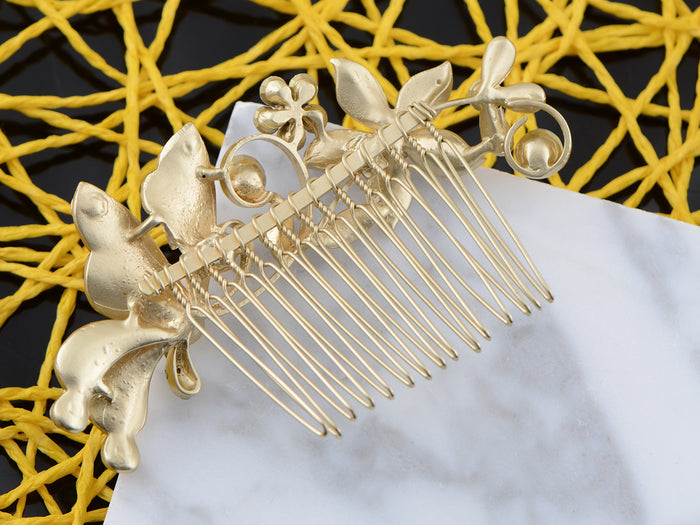 Flower Leaf Bridal Hair Comb - ALILANG.COM