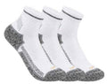 Carhartt Force midweight quarter socks in white, three pack