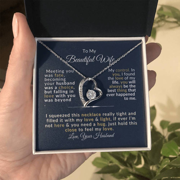 Forever Love Necklace for Wife - Romantic Anniversary Gift - Jewelry