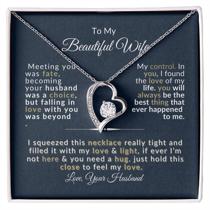 Forever Love Necklace for Wife - Romantic Anniversary Gift - Jewelry