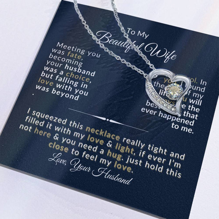 Forever Love Necklace for Wife - Romantic Anniversary Gift - Jewelry