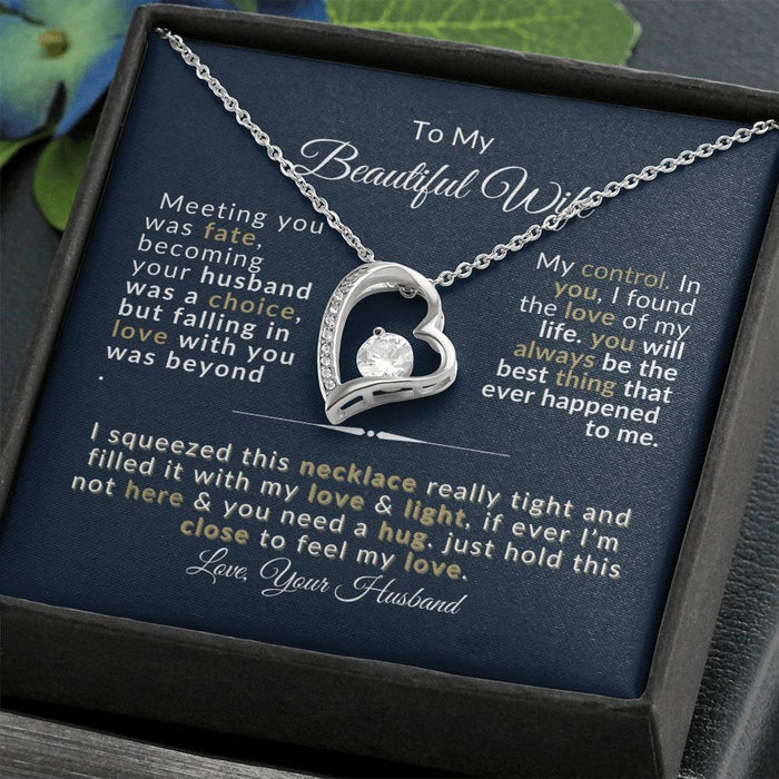 Forever Love Necklace for Wife - Romantic Anniversary Gift - Jewelry