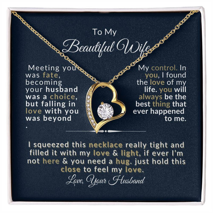 Forever Love Necklace for Wife - Romantic Anniversary Gift - Jewelry