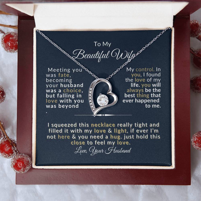 Forever Love Necklace for Wife - Romantic Anniversary Gift - Jewelry