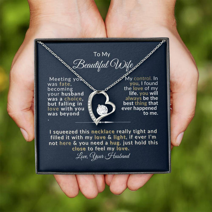 Forever Love Necklace for Wife - Romantic Anniversary Gift - Jewelry