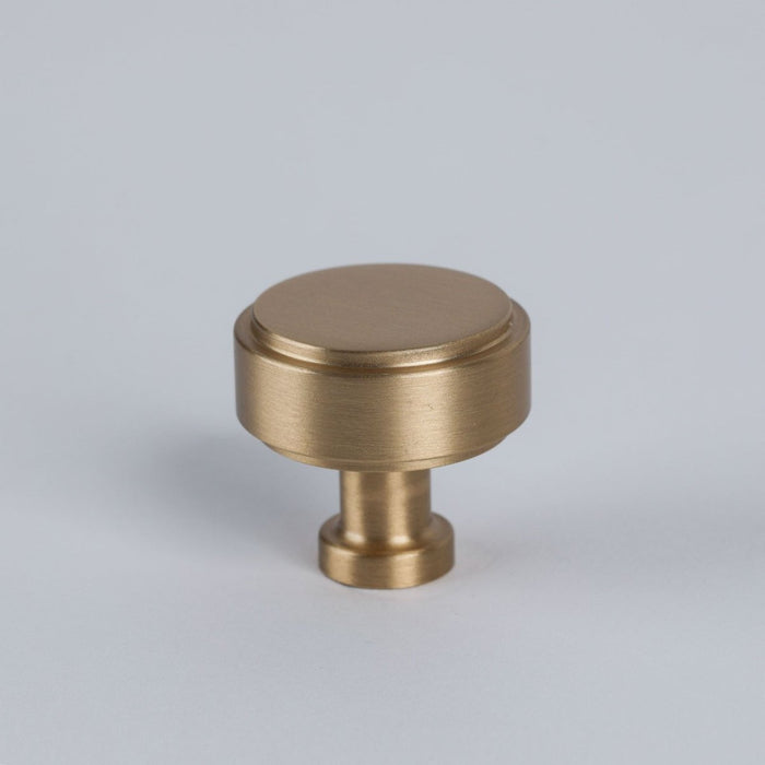 Georgia Knob - Burnished Brass By Hepburn - Entry - Point - GKBB - Hepburn Hardware
