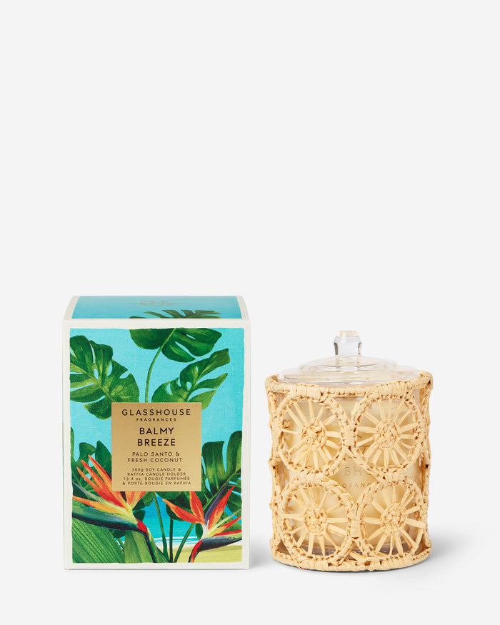 Glasshouse 13.4 oz. Candle -Balmy Breeze