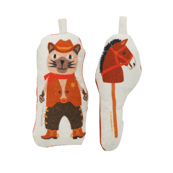 Go Kitty Go Cat Toy Set | Cowboy & Horse