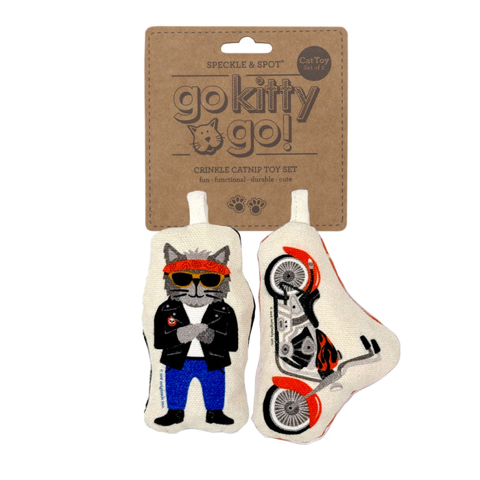 Go Kitty Go Cat Toy Set | Motorcycle Kitty