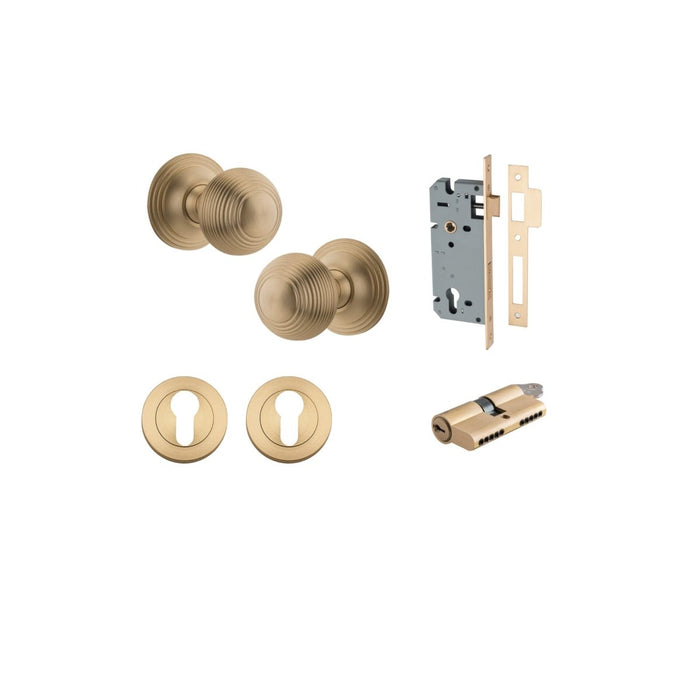 Brushed Brass / Key/Key Entrance Kit (Lock & Key Cylinder Included)