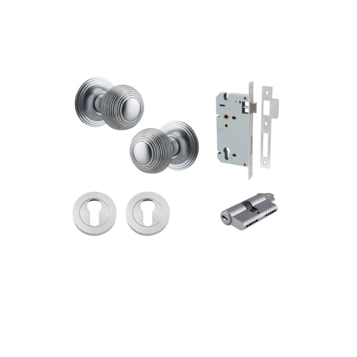 Brushed Chrome / Key/Key Entrance Kit (Lock & Key Cylinder Included)
