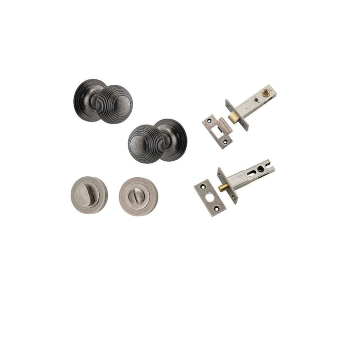 Distressed Nickel / Privacy Set (Latch & Bolt Included)