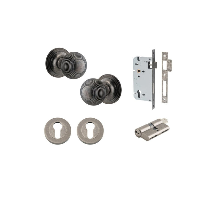 Distressed Nickel / Key/Key Entrance Kit (Lock & Key Cylinder Included)