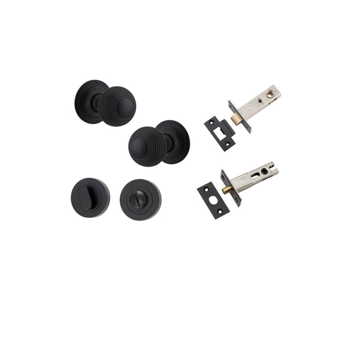 Matt Black / Privacy Set (Latch & Bolt Included)