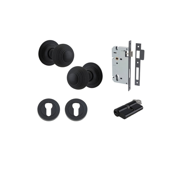 Matt Black / Key/Key Entrance Kit (Lock & Key Cylinder Included)