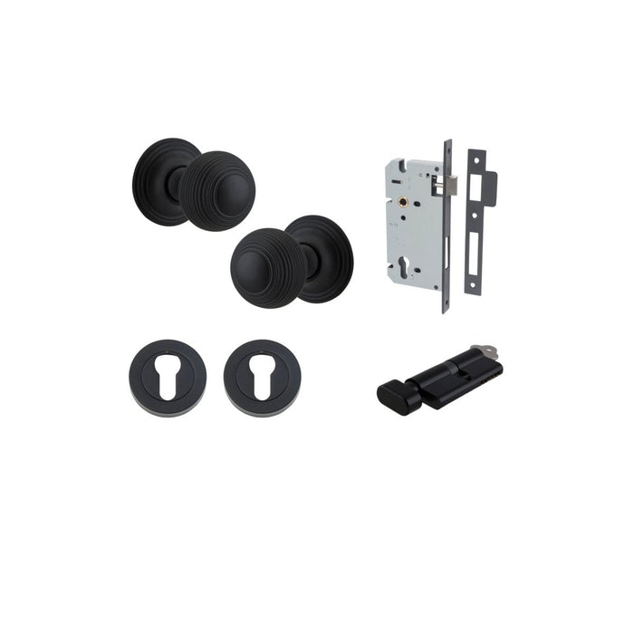 Matt Black / Key/Turn Entrance Kit (Lock & Key Cylinder Included)