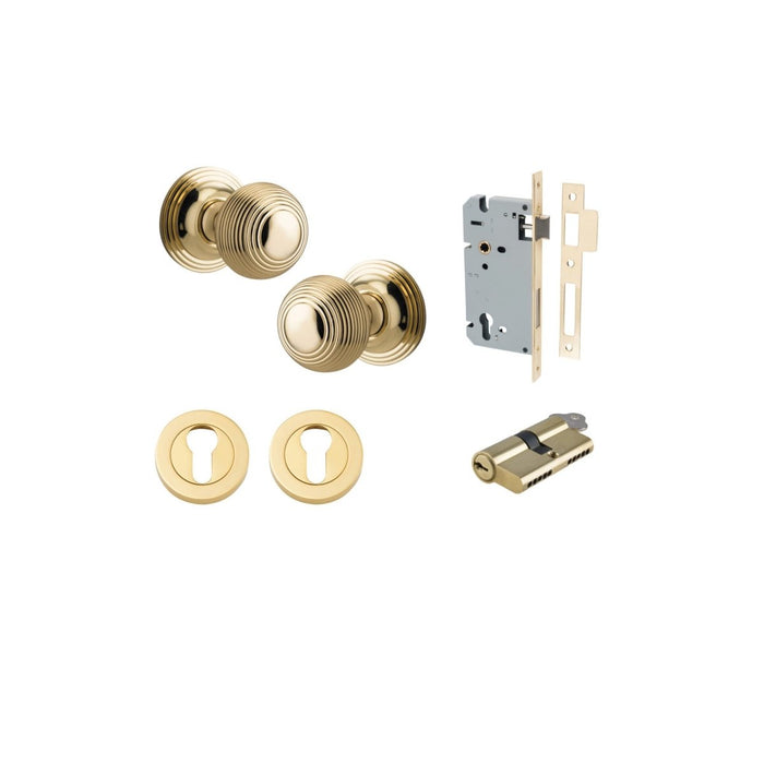 Polished Brass / Key/Key Entrance Kit (Lock & Key Cylinder Included)