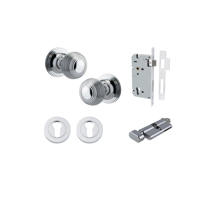 Polished Chrome / Key/Turn Entrance Kit (Lock & Key Cylinder Included)