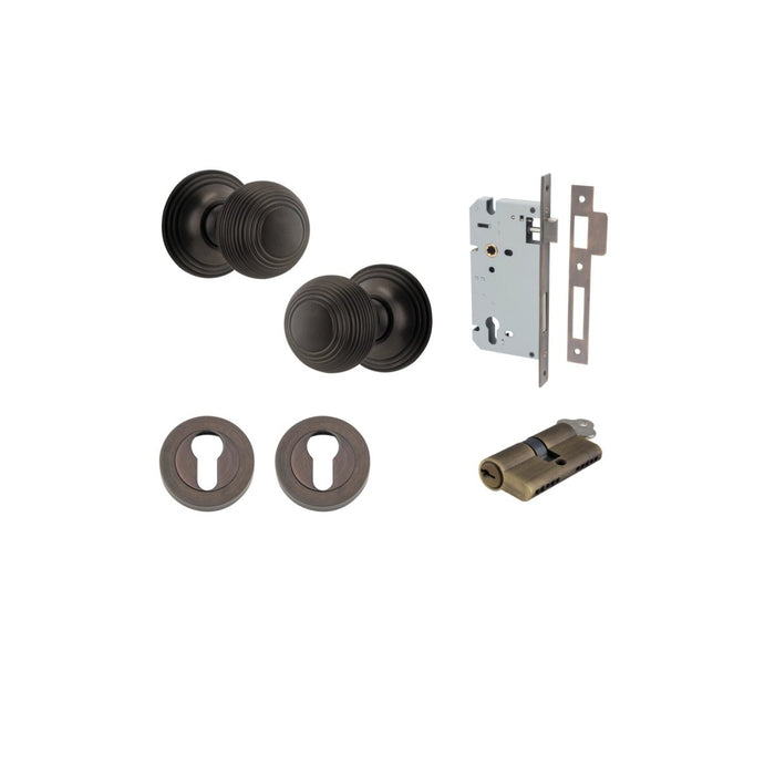 Signature Brass / Key/Key Entrance Kit (Lock & Key Cylinder Included)
