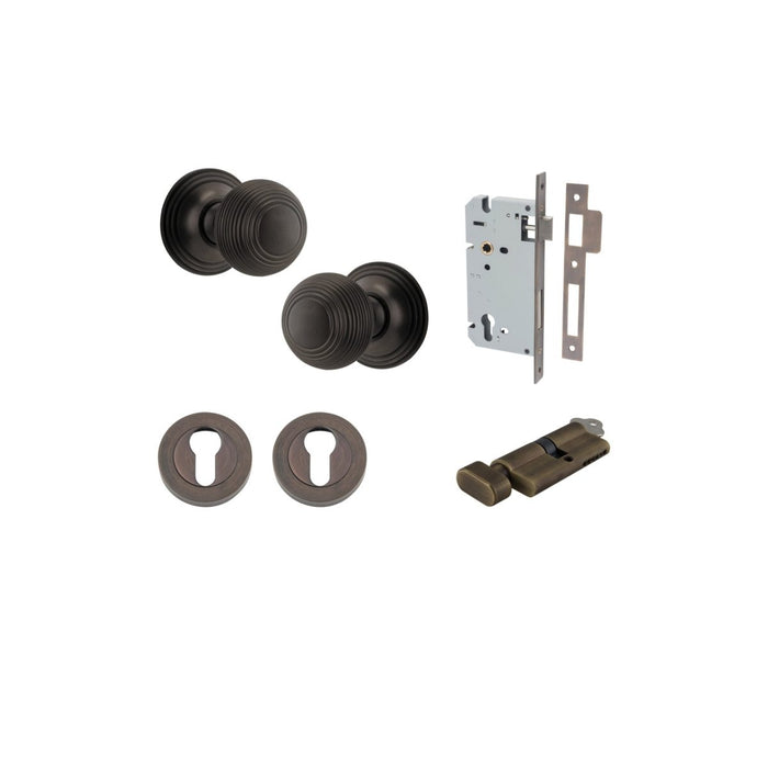 Signature Brass / Key/Turn Entrance Kit (Lock & Key Cylinder Included)