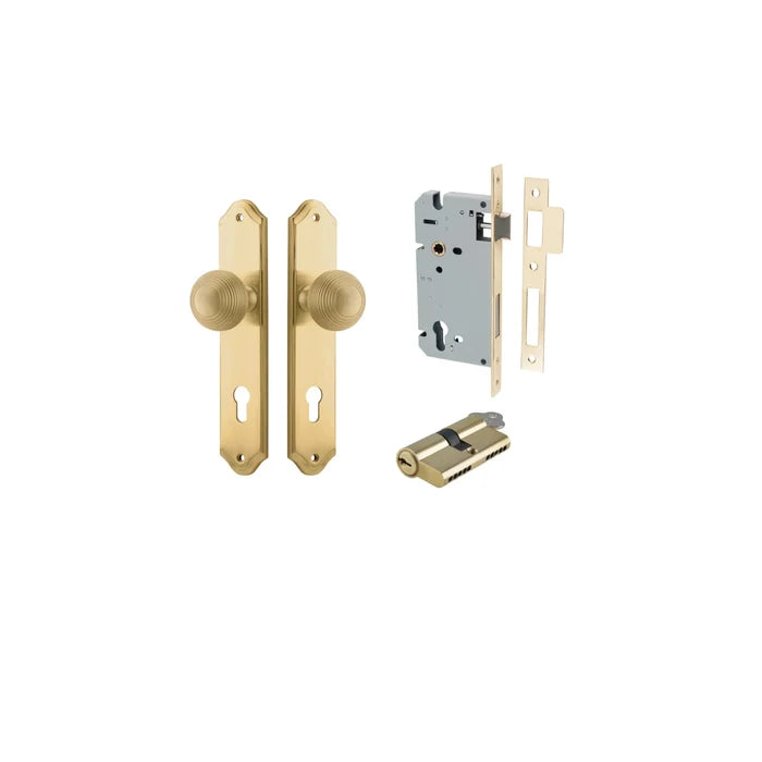 Brushed Brass / Key/Key Entrance Kit (Lock & Key Cylinder Included)
