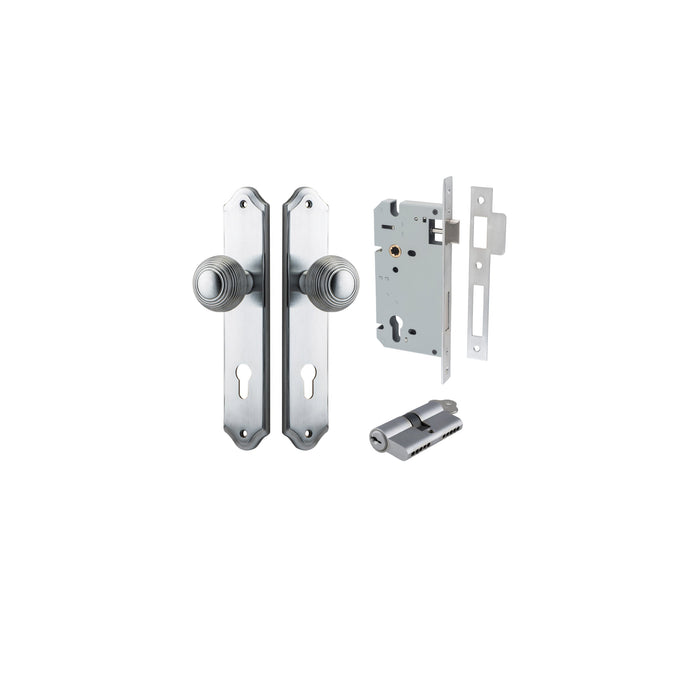 Brushed Chrome / Key/Key Entrance Kit (Lock & Key Cylinder Included)