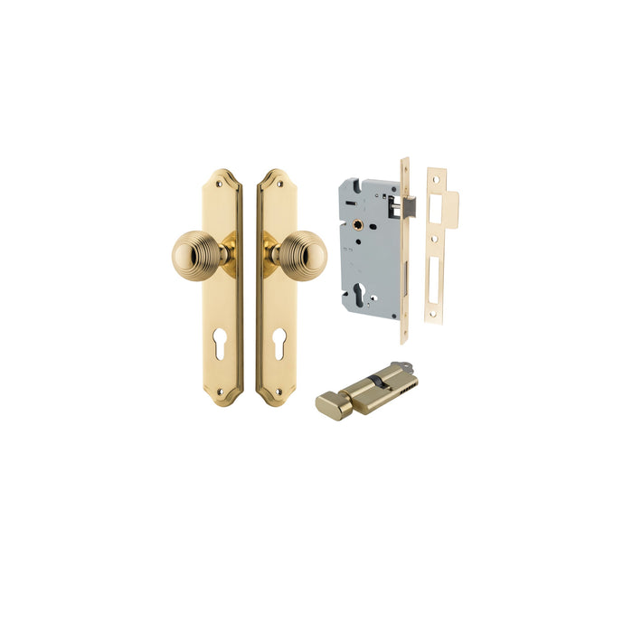 Polished Brass / Key/Turn Entrance Kit (Lock & Key Cylinder Included)