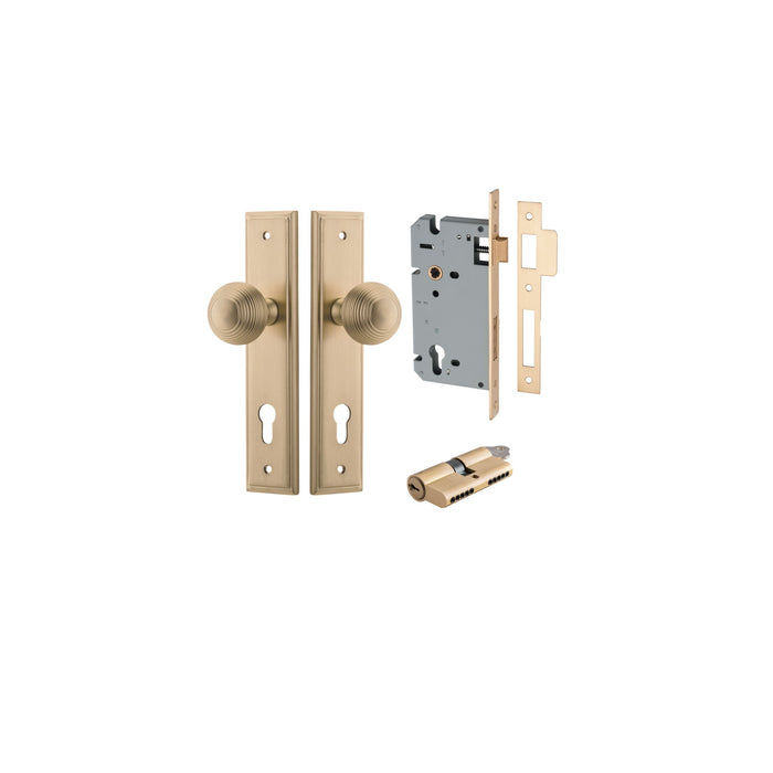 Brushed Brass / Key/Key Entrance Kit (Lock & Key Cylinder Included)