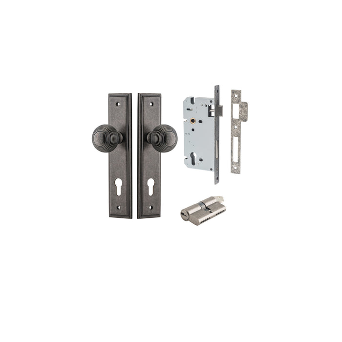 Brushed Brass / Key/Turn Entrance Kit (Lock & Key Cylinder Included)